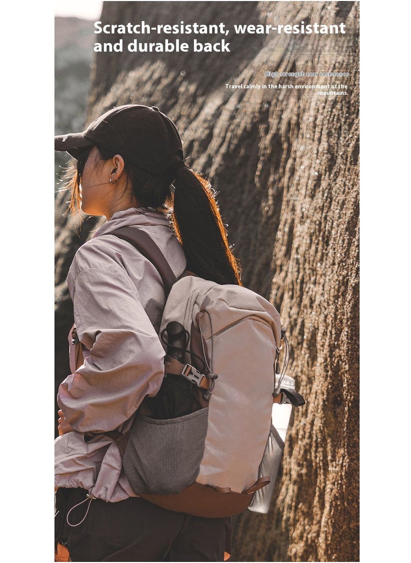 Hiking backpack waterproof wear-resistant mountaineering bag large capacity leisure travel bag lightweight outdoor backpack