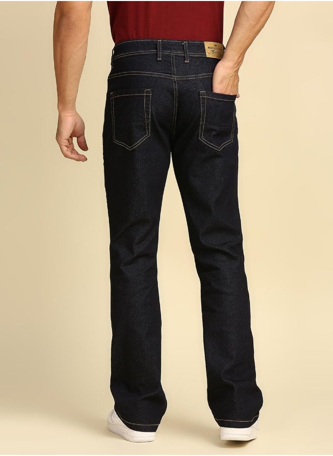 Men Blue Bootcut Jeans