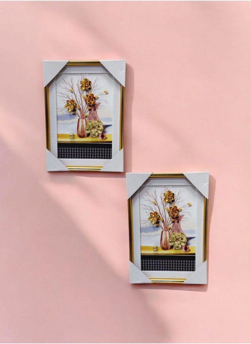 AKDC Docoration Acrylic Picture Frame Set of 2 Wall Hanging Home Office Shop Store Decoration Festivals Gift -25x35cm