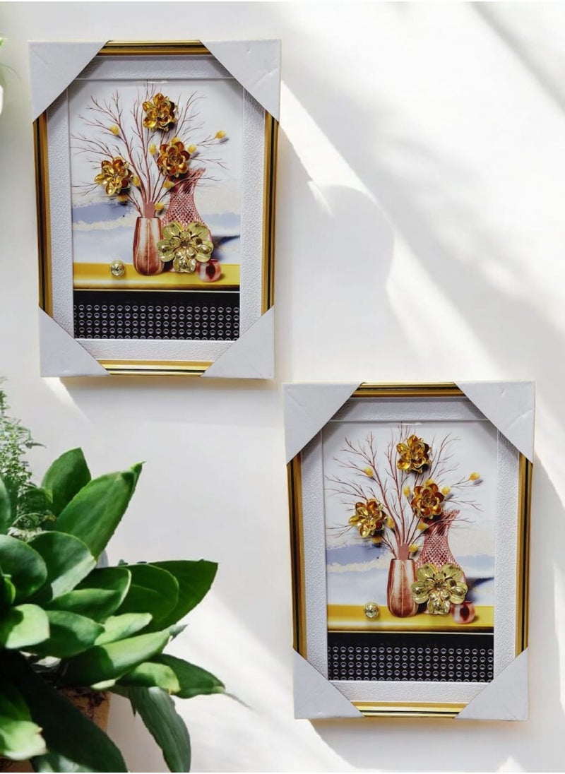 AKDC Docoration Acrylic Picture Frame Set of 2 Wall Hanging Home Office Shop Store Decoration Festivals Gift -25x35cm