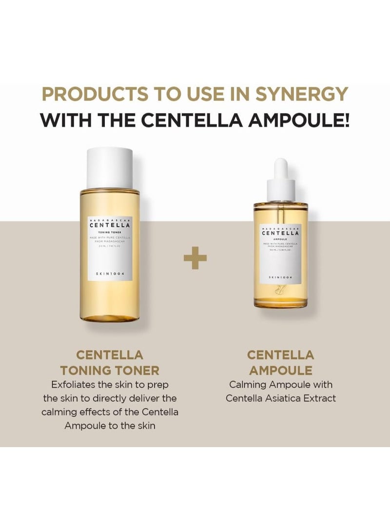 Madagascar Centella Ampoule 100ml - Soothing and Hydrating Ampoule with Centella Asiatica Extract - Calming Serum for Sensitive Skin - Lightweight and Fast-Absorbing Formula 100mlml