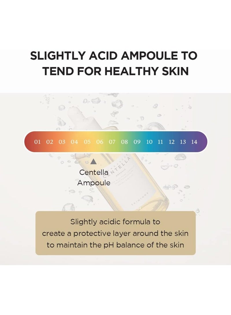 Madagascar Centella Ampoule 100ml - Soothing and Hydrating Ampoule with Centella Asiatica Extract - Calming Serum for Sensitive Skin - Lightweight and Fast-Absorbing Formula 100mlml
