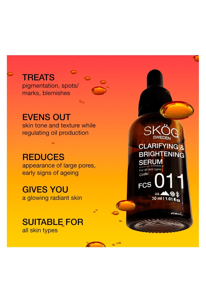 SKOG Clarifying and Brightening Serum (30ml) – Lightweight, Fast-Absorbing Serum for Even Skin Tone & Radiant Glow