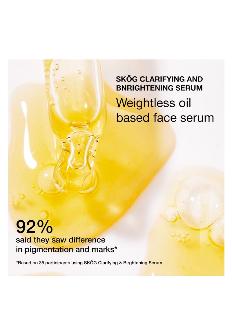 SKOG Clarifying and Brightening Serum (30ml) – Lightweight, Fast-Absorbing Serum for Even Skin Tone & Radiant Glow