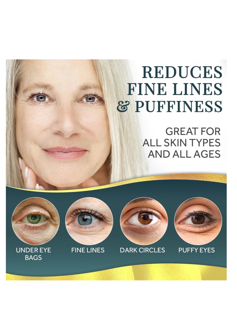 Forehead and Under Eye Wrinkle Patches for Face - Collagen, Hyaluronic Acid and Vitamin A Skin Pads - Forehead Line Remover Wrinkle Eye Patch Set - 26 Golden Sachets
