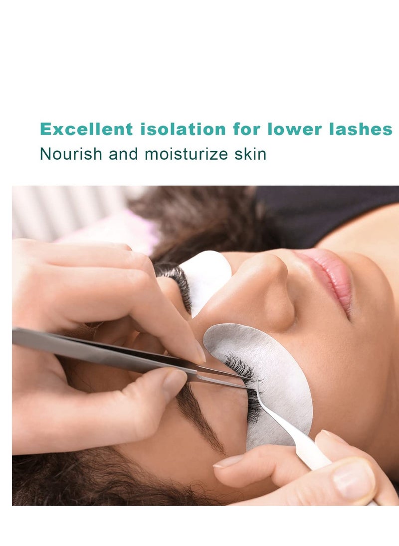 AHIER Eyepads Eyelash Extensions Lint Free, 100 Pairs Set Eye Pads for Lash Extensions, Hydrogel Eye Patch DIY False Eyelash Lash Extension Makeup Eye Gel Pad