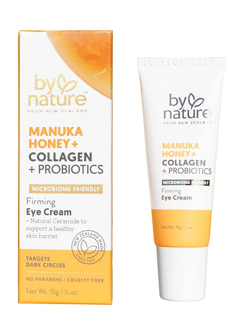 Eye Cream Manuka Honey Collagen and Probiotics Hydrating Under Eye Cream 0.5oz