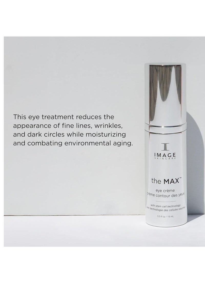 IMAGE Skincare, the MAX Eye Crème, Under Eye Cream to Reduce Appearance of Fine Lines and Puffiness for Brighter Looking Eye Area, 0.5 oz