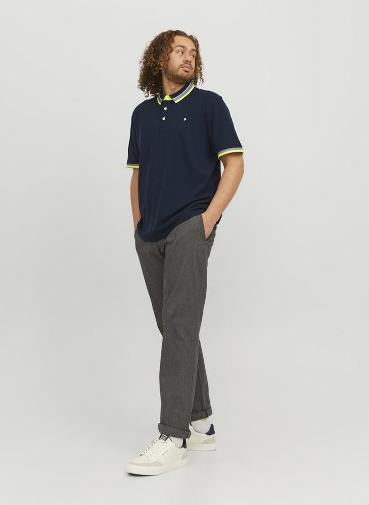 Plus Size Logo Print Polo Shirt