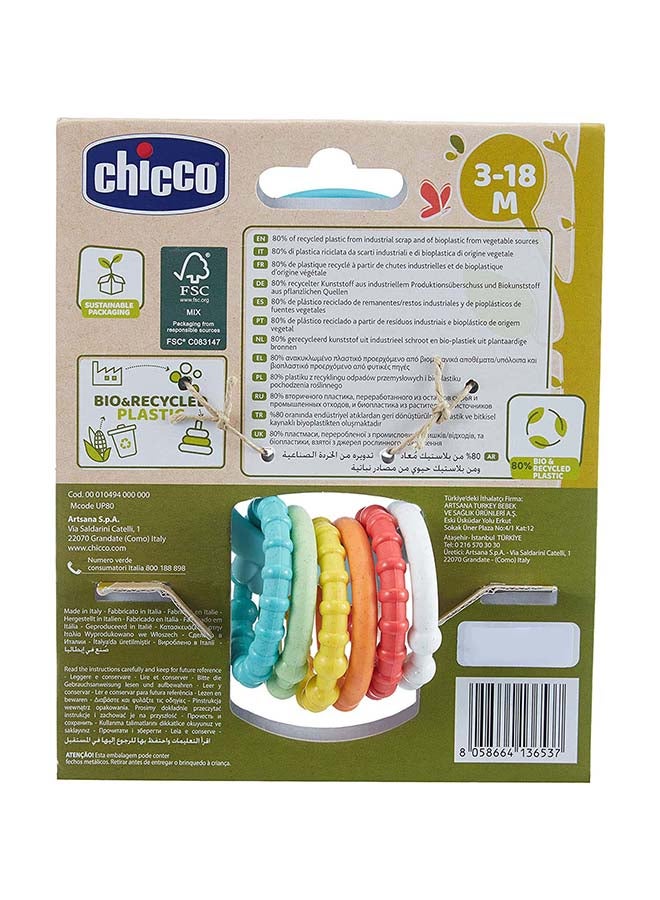 Eco+ Owly Plastic Rattle 3-18M