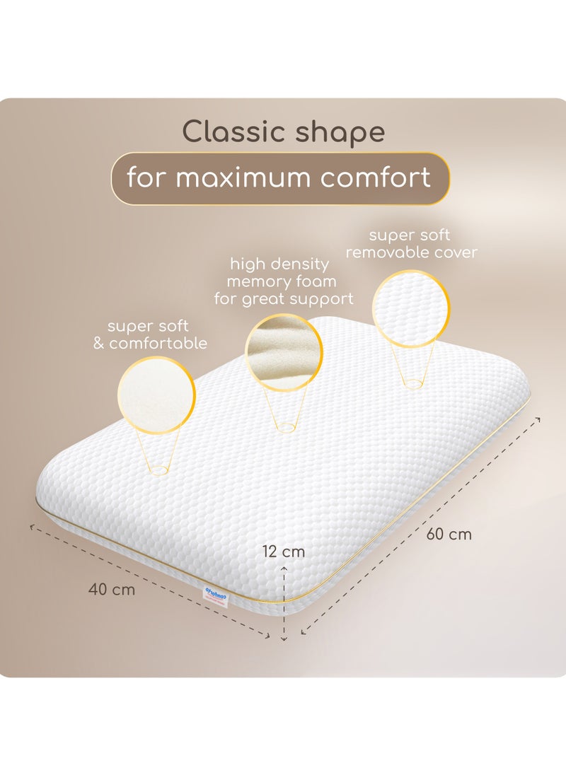 Classic Orthopedic Anatomical Memory Pillow, 60x40 cm