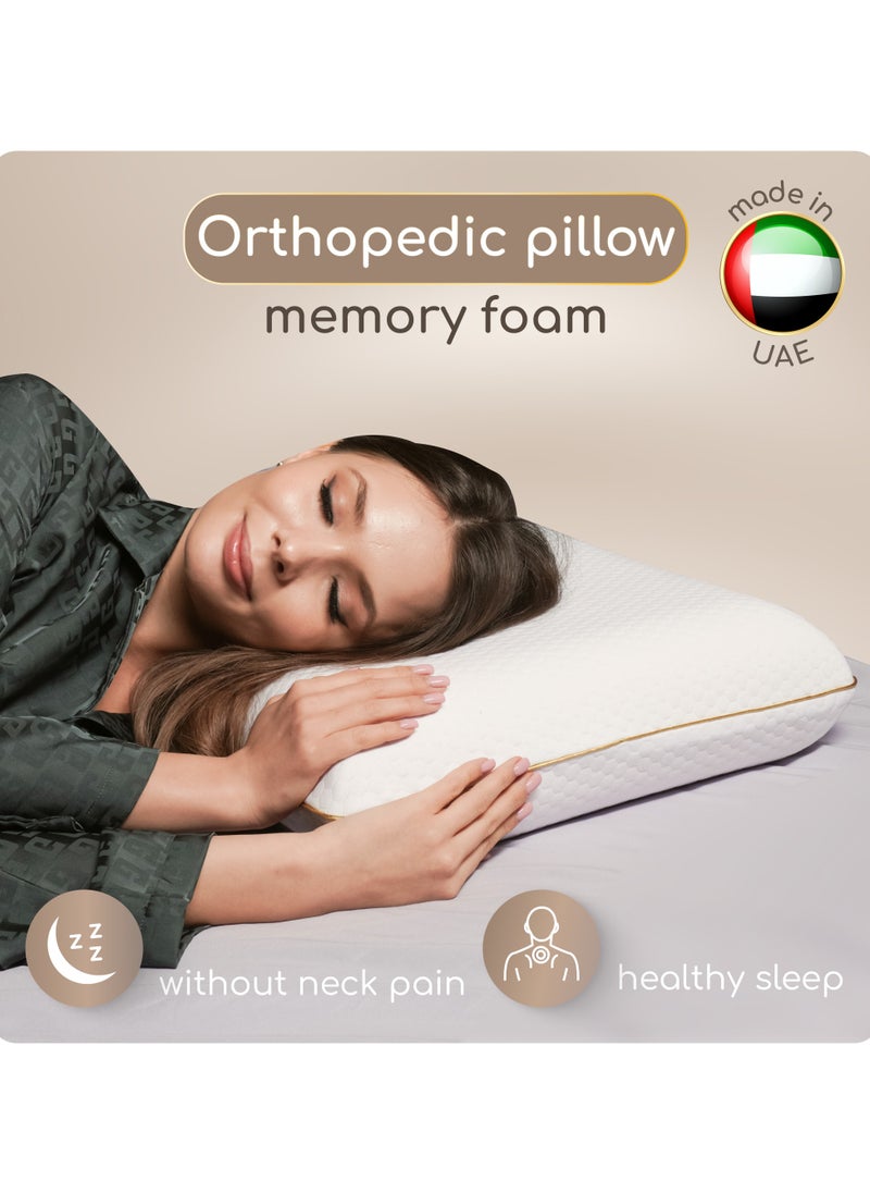 Classic Orthopedic Anatomical Memory Pillow, 60x40 cm