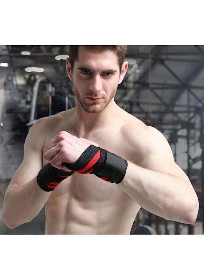 2-Piece Adjustable Sports Wrist Wraps Guard