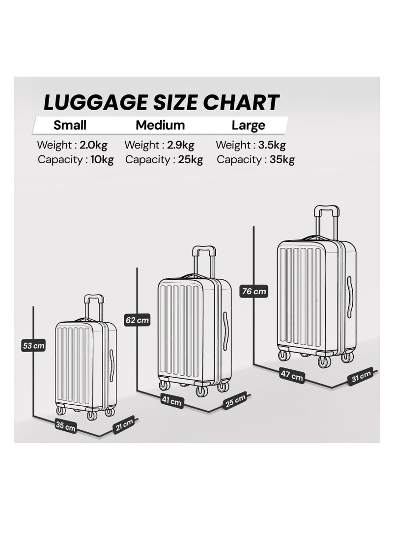 Luggage Bag PP 01 - Travel Suitcase & Trolley Set, Lightweight Suitcase Set & Carry-On Luggage