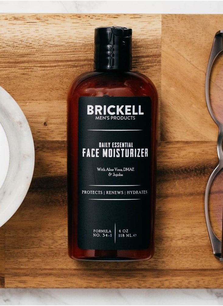 Daily Essential Face Moisturizer for Men 4 Ounce, Scented