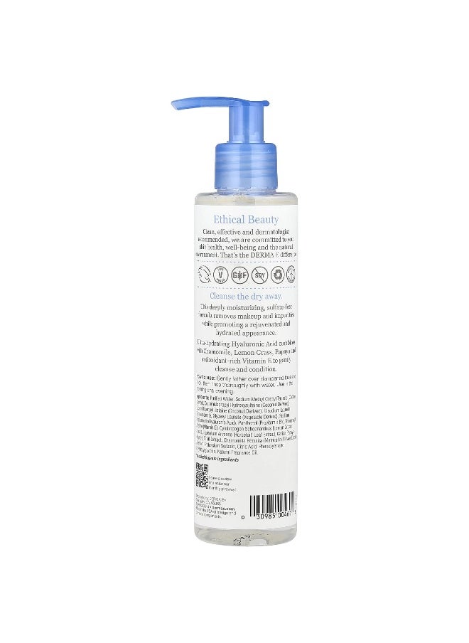 DERMA E, Hydrating Gentle Cleanser, Hyaluronic Acid, 6 fl oz (175 ml)