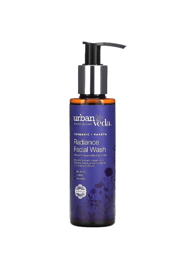 Urban Veda, Radiance Facial Wash, Turmeric + Papaya, 5.1 fl oz (150 ml)