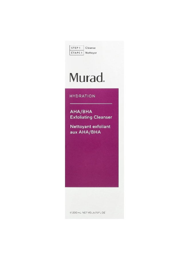 Murad, Hydration, AHA/BHA Exfoliating Cleanser, 6.75 fl oz (200 ml)