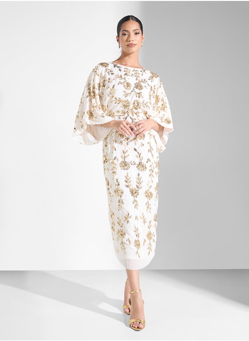 Embellished Midi Dress