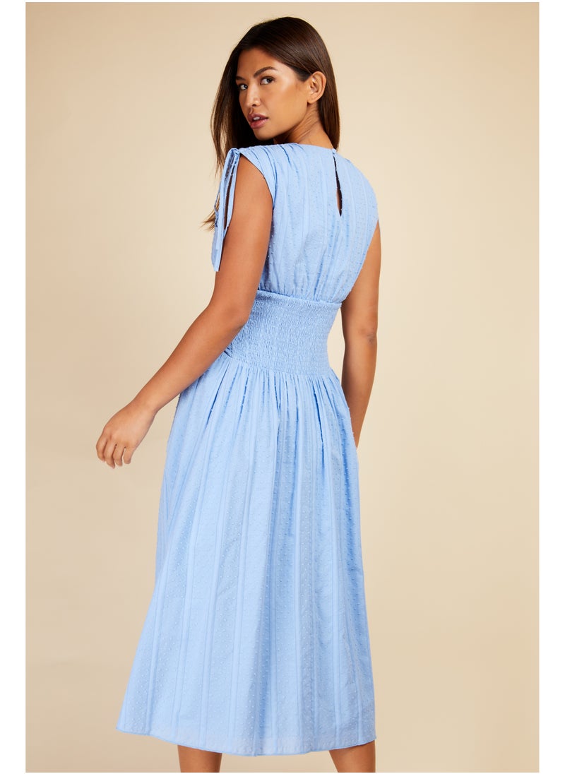 Textured A-Line Dress