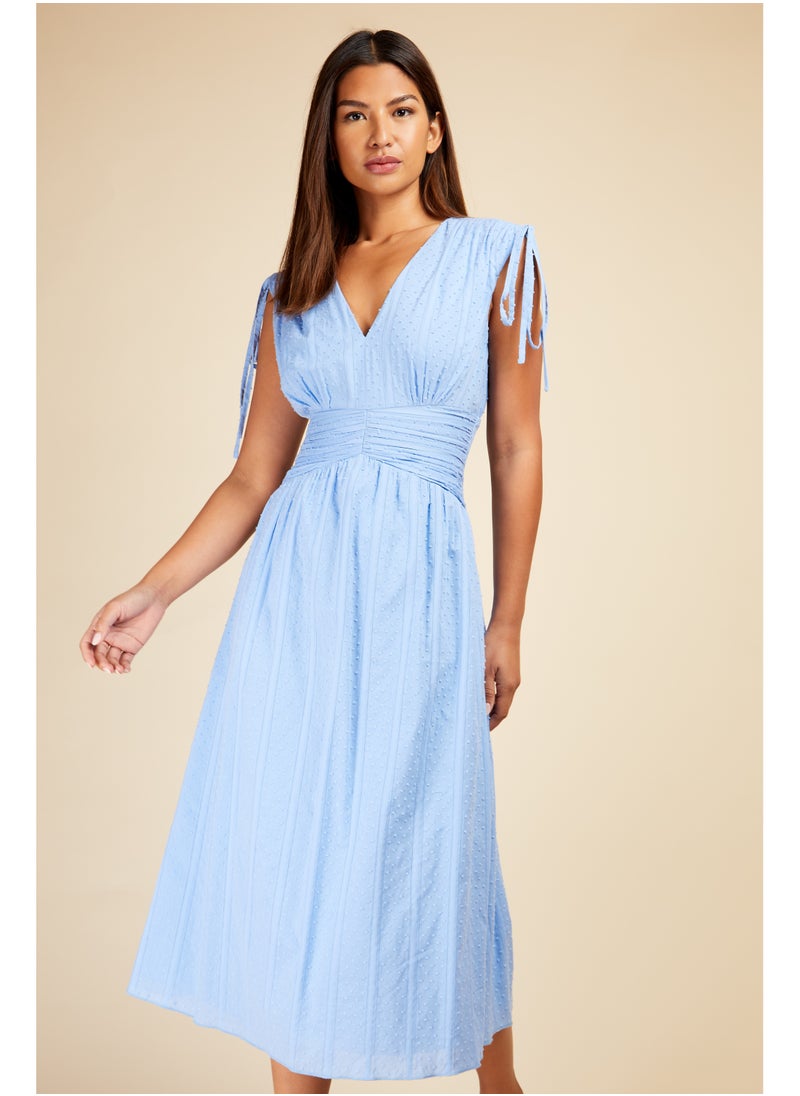 Textured A-Line Dress