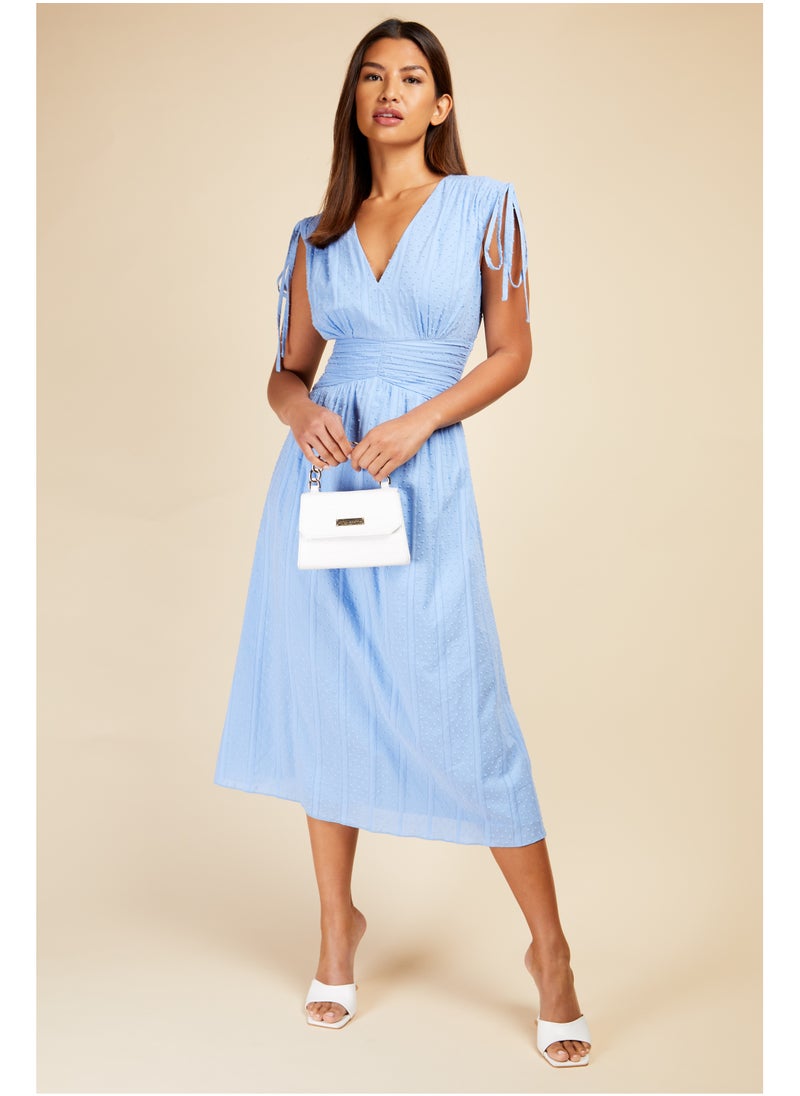 Textured A-Line Dress