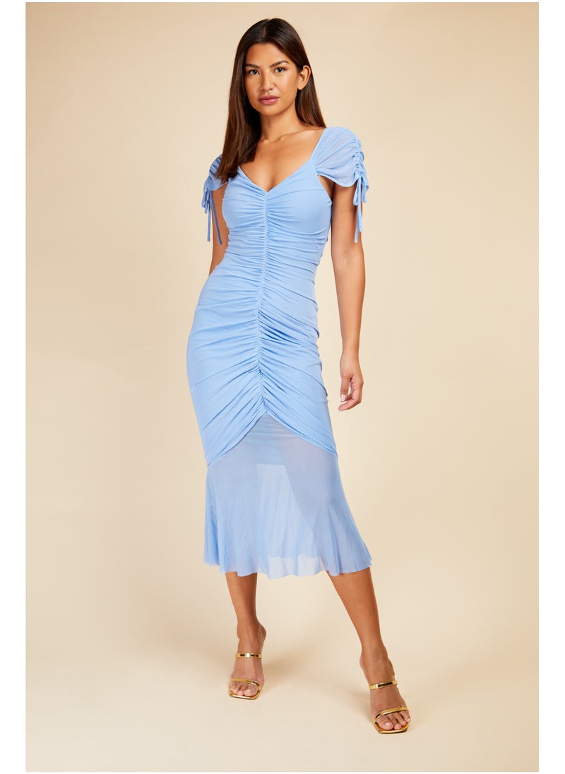 Ruched Midi Dress