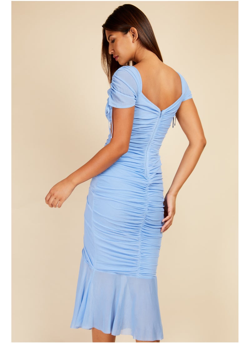 Ruched Midi Dress