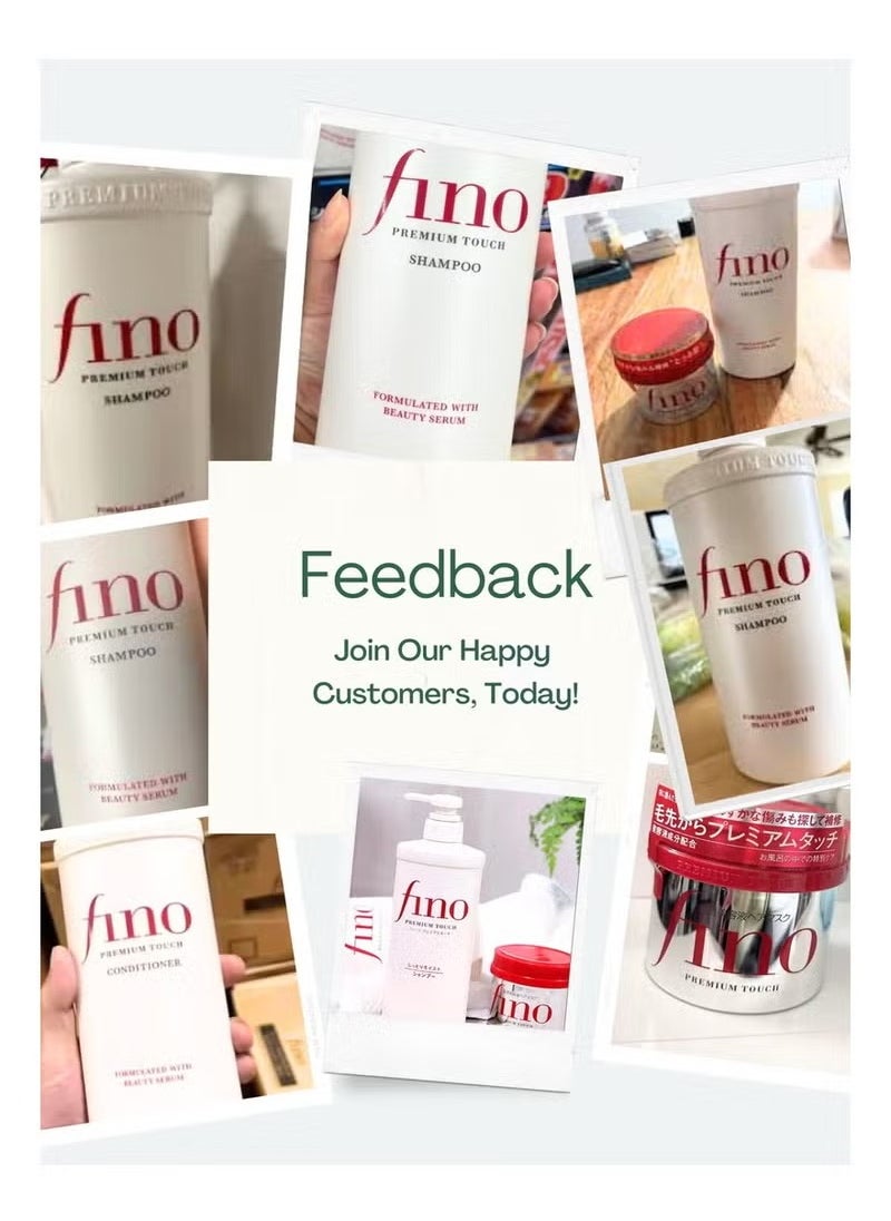 Shiseido Fitit Fino Premium Touch Moist Shampoo 550ml – Deep Moisturizing, Nourishing Shampoo for Dry and Damaged Hair