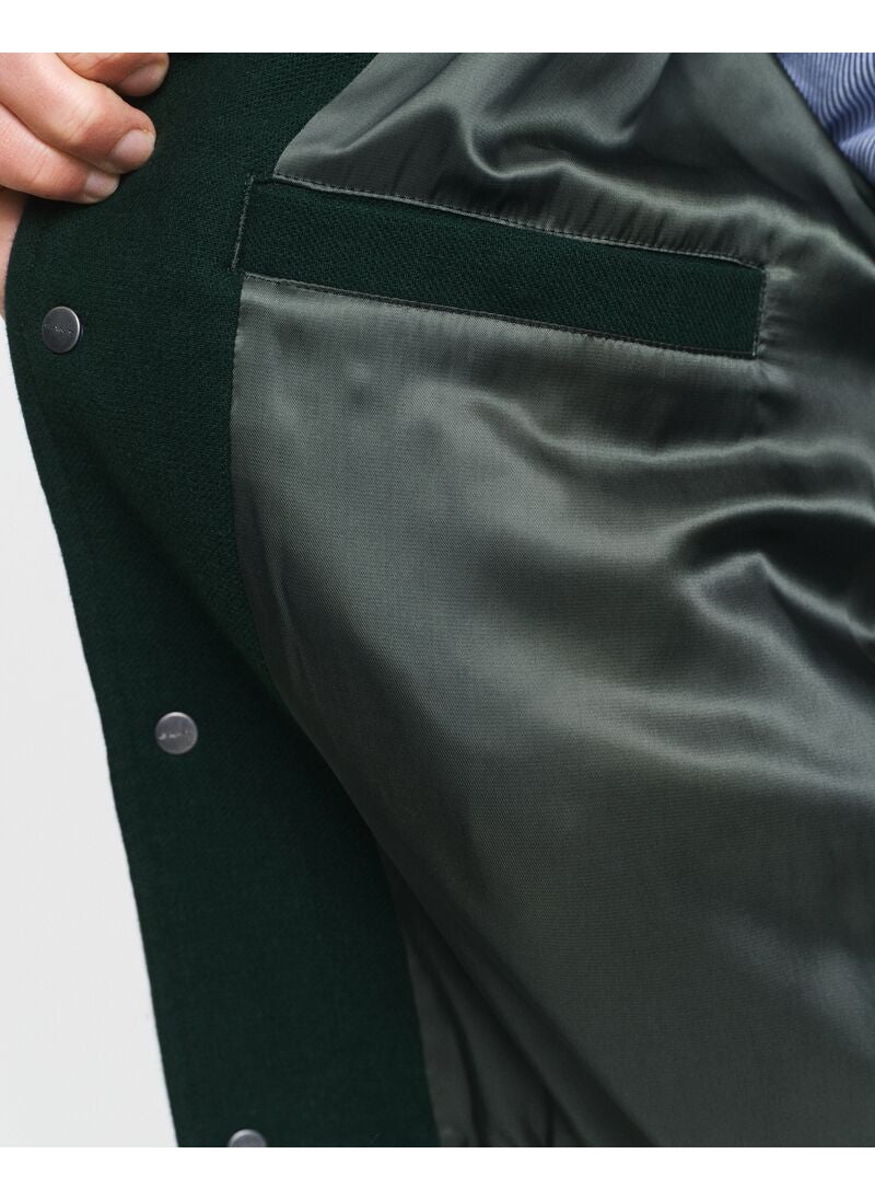 WOOL BLEND VARSITY JACKET
