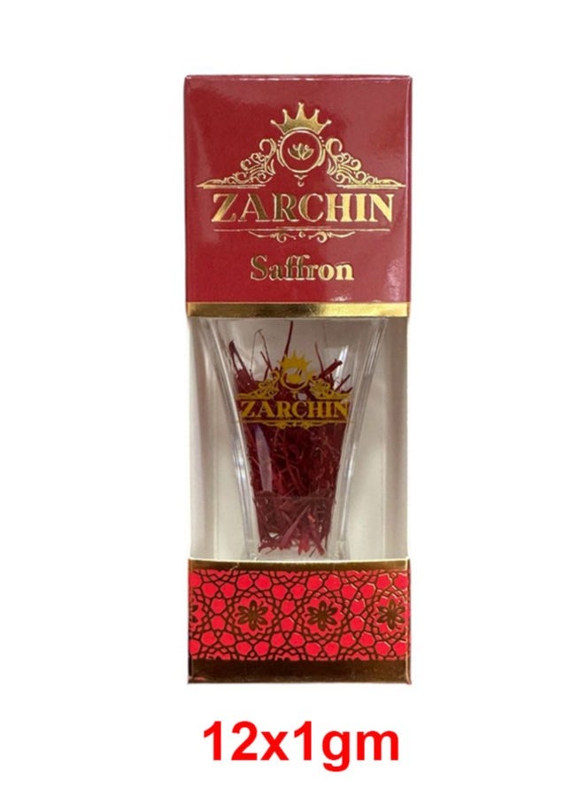 Saffron Gift Pack – 12gm Super Negin Saffron in 12 x 1gm Crystal Jars