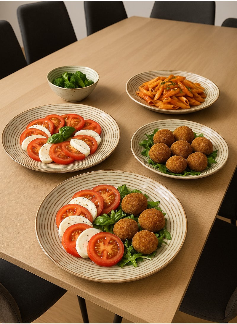 36-Pieces Luxury Turkish Porcelain Dinnerware – Complete Set for 6 Persons