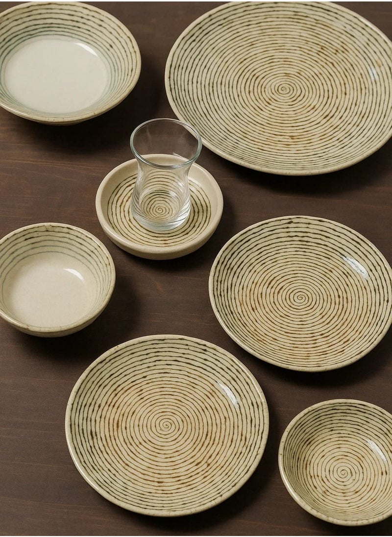 36-Pieces Luxury Turkish Porcelain Dinnerware – Complete Set for 6 Persons