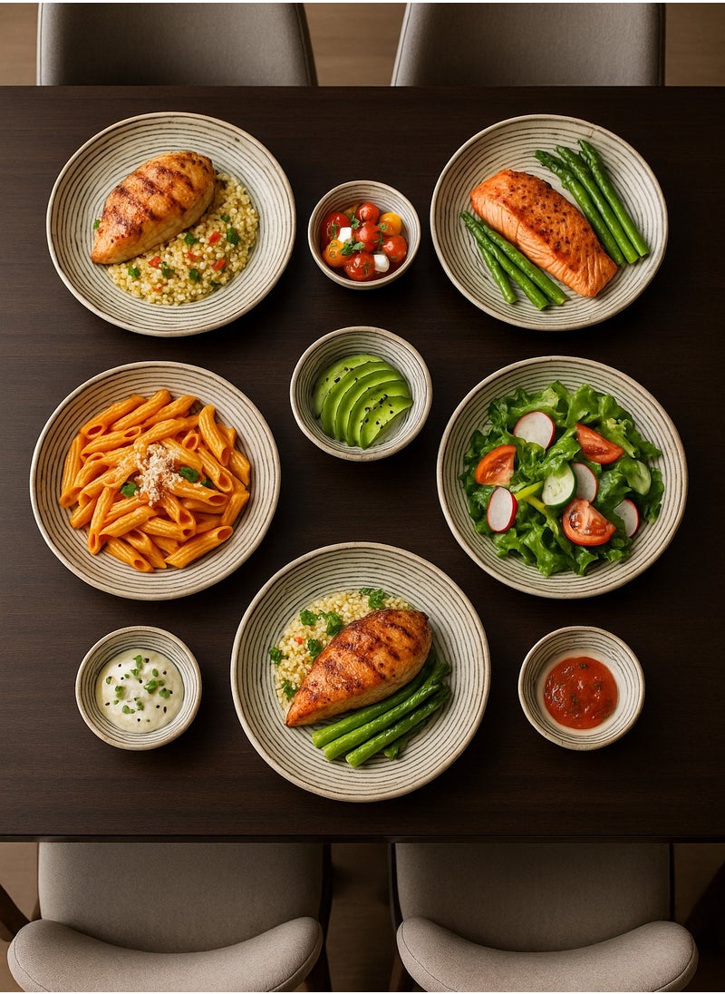 36-Pieces Luxury Turkish Porcelain Dinnerware – Complete Set for 6 Persons