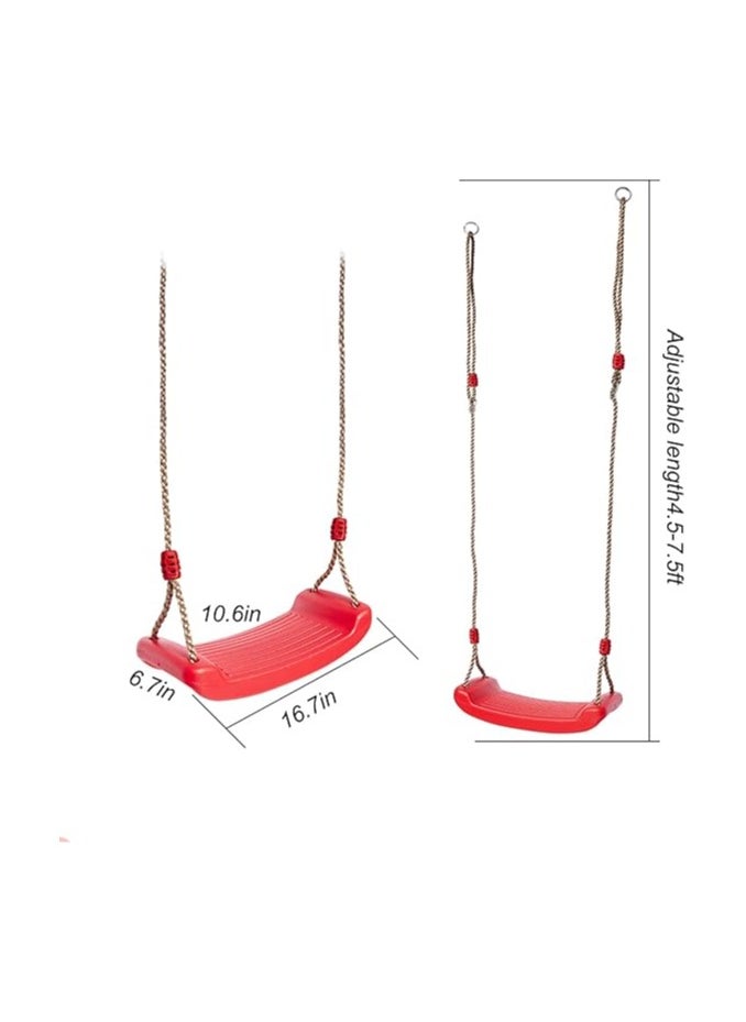 Kids Swing Seat, Outside Swing Seat Strong Tree Swing for Playground Backyard Holds 220lbs/100kg for 3-10 Years Kids Children