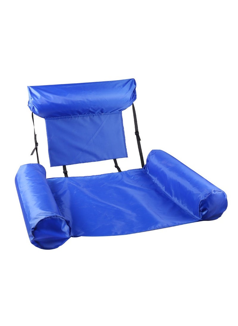 Inflatable Water Lounge Chair Float Bed Hammock Foldable Dual-Use Recliner Float