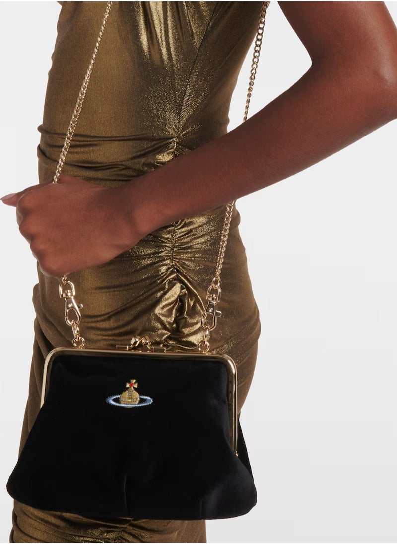 Velvet Dumpling Bag Crossbody Bag