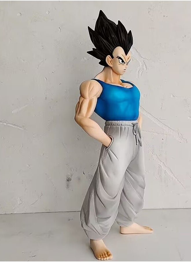 Dragon Ball Vegeta Action Figure Decorative Resin Sculpture Home Decor Statue, Art Figurine Home Ornament Decoration for Office, Living Room, Bedroom, Book Shelf, TV Cabinet, Desktop