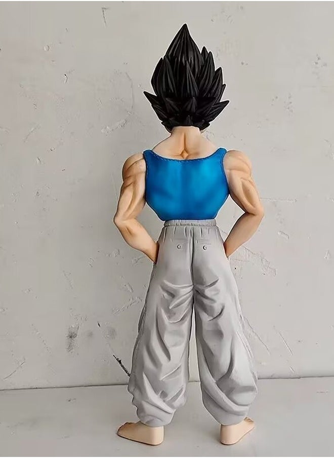 Dragon Ball Vegeta Action Figure Decorative Resin Sculpture Home Decor Statue, Art Figurine Home Ornament Decoration for Office, Living Room, Bedroom, Book Shelf, TV Cabinet, Desktop