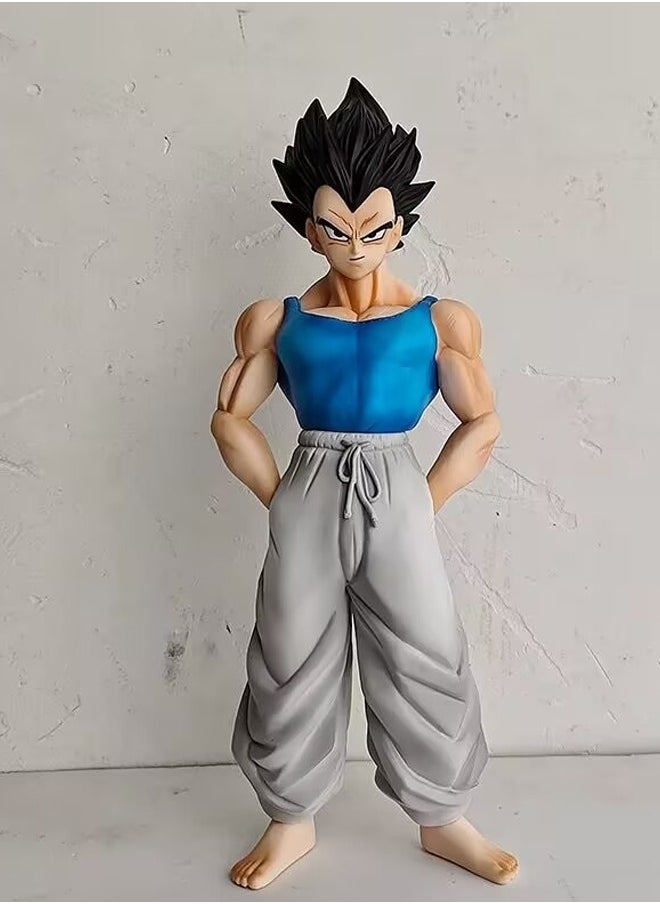 Dragon Ball Vegeta Action Figure Decorative Resin Sculpture Home Decor Statue, Art Figurine Home Ornament Decoration for Office, Living Room, Bedroom, Book Shelf, TV Cabinet, Desktop