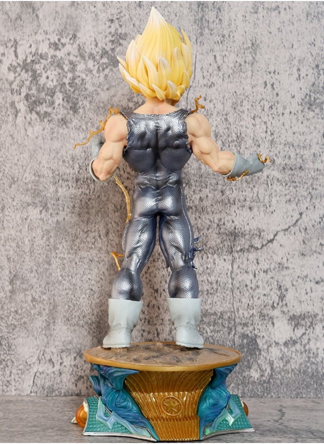 Dragon Ball Vegeta Action Figure Decorative Resin Sculpture Home Decor Statue, Art Figurine Home Ornament Decoration for Office, Living Room, Bedroom, Book Shelf, TV Cabinet, Desktop
