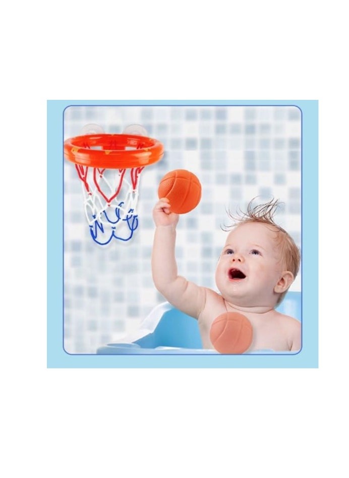 Bath Toys - Bathtub Basketball Hoop for Kids Toddlers - Bath Toys Shower Toys for Kids Ages 4-8,Suction Cup Basketball Hoop u0026 3 No Hole Balls Set for Boys Girls