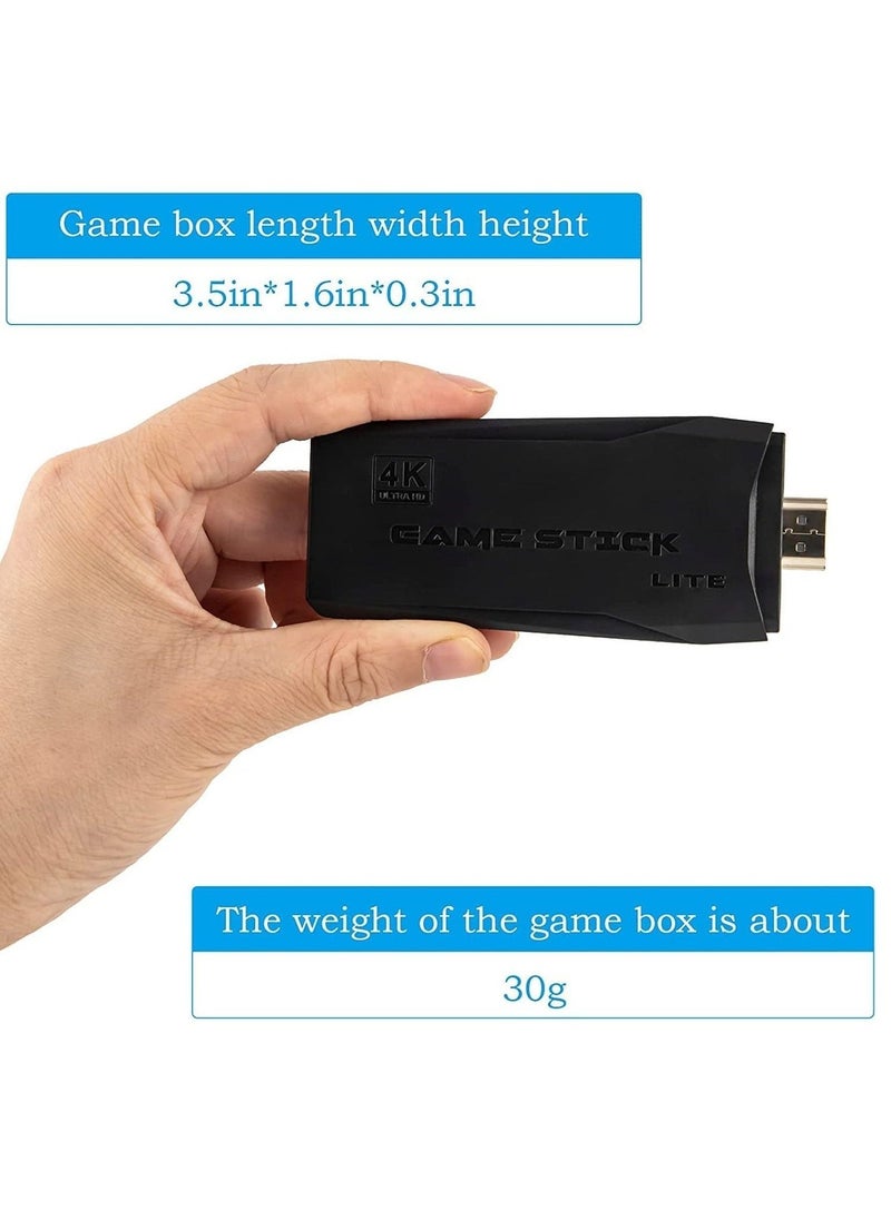 M8 Wireless HDMI Game Console – Plug & Play 64GB Retro Gaming Stick with 10,000+ Classic Games, Hidden USB Flash Drive, Supports 9 Emulators, 2 Wireless Controllers, HD Output