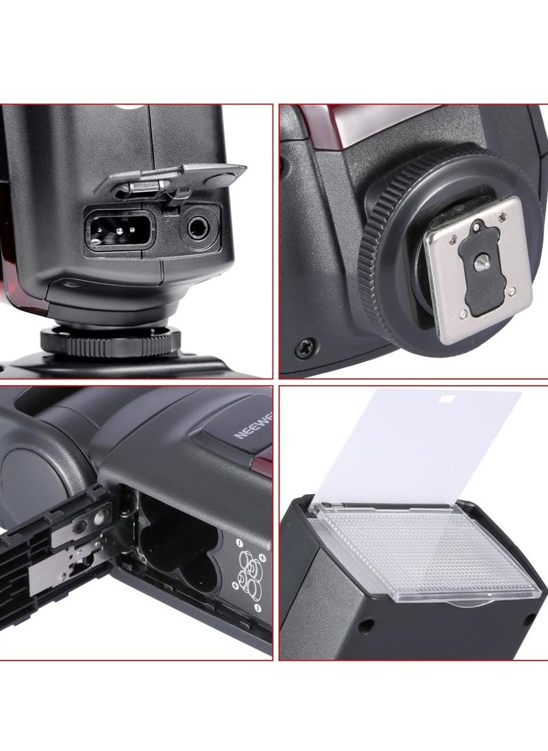 Neewer TT560 Flash Speedlite for Canon Sony Nikon Panasonic Olympus Pentax and Other DSLR Cameras, Digital Camera Speedlight with Standard Hot Shoe