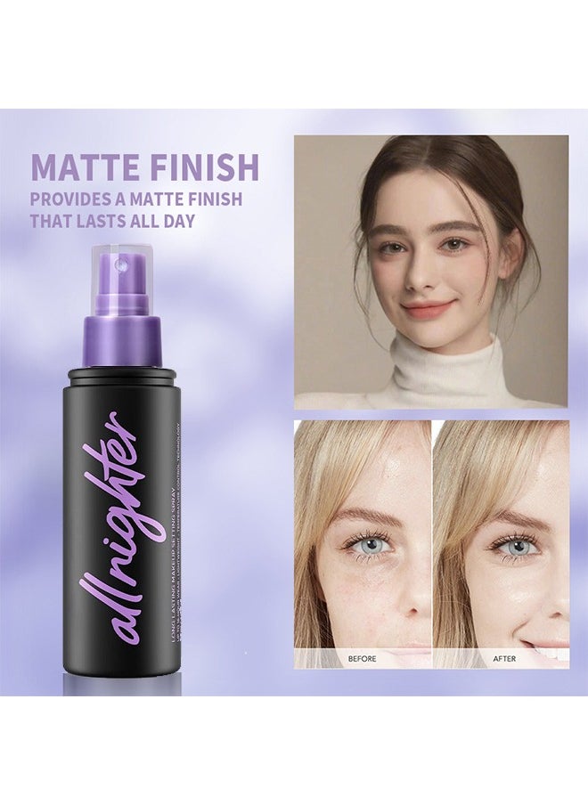 Allnighter  Long Lasting Makeup Setting Spray—Urban Decay All Nighter Makeup Setting Spray Clear, Long-Lasting, 16 HR Wear, Oil-Free, Natural Finish, Vegan