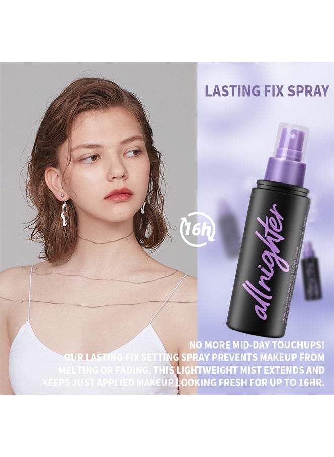 Allnighter  Long Lasting Makeup Setting Spray—Urban Decay All Nighter Makeup Setting Spray Clear, Long-Lasting, 16 HR Wear, Oil-Free, Natural Finish, Vegan