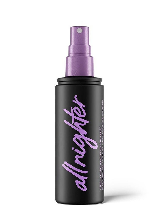 Allnighter  Long Lasting Makeup Setting Spray—Urban Decay All Nighter Makeup Setting Spray Clear, Long-Lasting, 16 HR Wear, Oil-Free, Natural Finish, Vegan