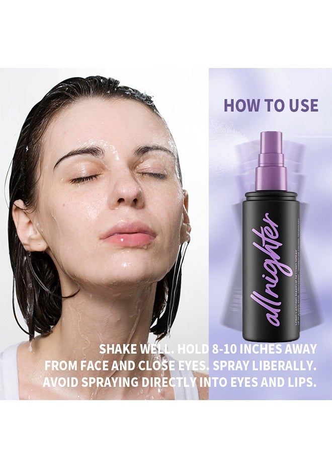 Allnighter  Long Lasting Makeup Setting Spray—Urban Decay All Nighter Makeup Setting Spray Clear, Long-Lasting, 16 HR Wear, Oil-Free, Natural Finish, Vegan