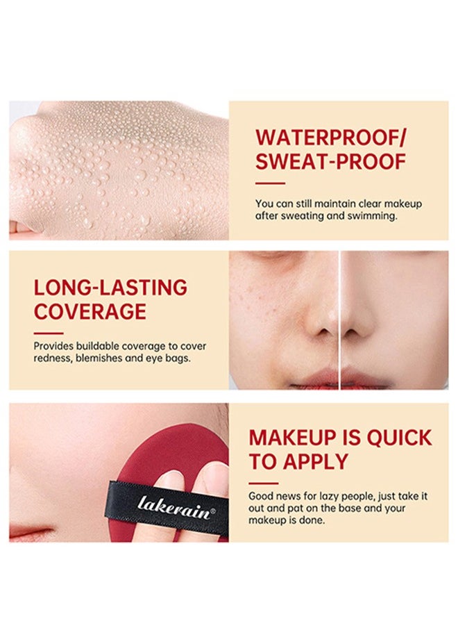Super Fit Cushion Foundation —Full coverage, Weightless, Skin fit, Satin Glow Finish, Korean Makeup Cushion Foundation21N, IVORY(18 g)