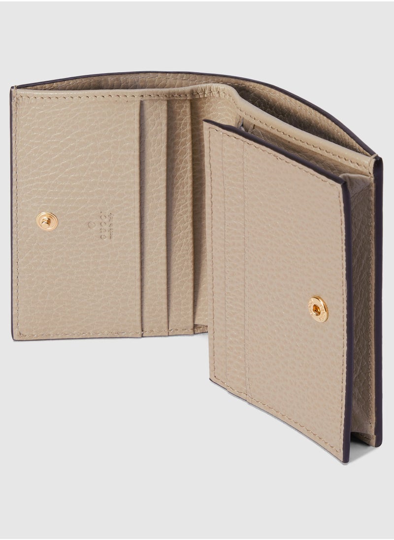 GG Marmont bi-colour card case wallet
